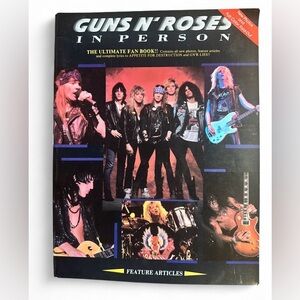Vintage 1989 Guns-N-Roses In Person magazine Cherry Lane Music
